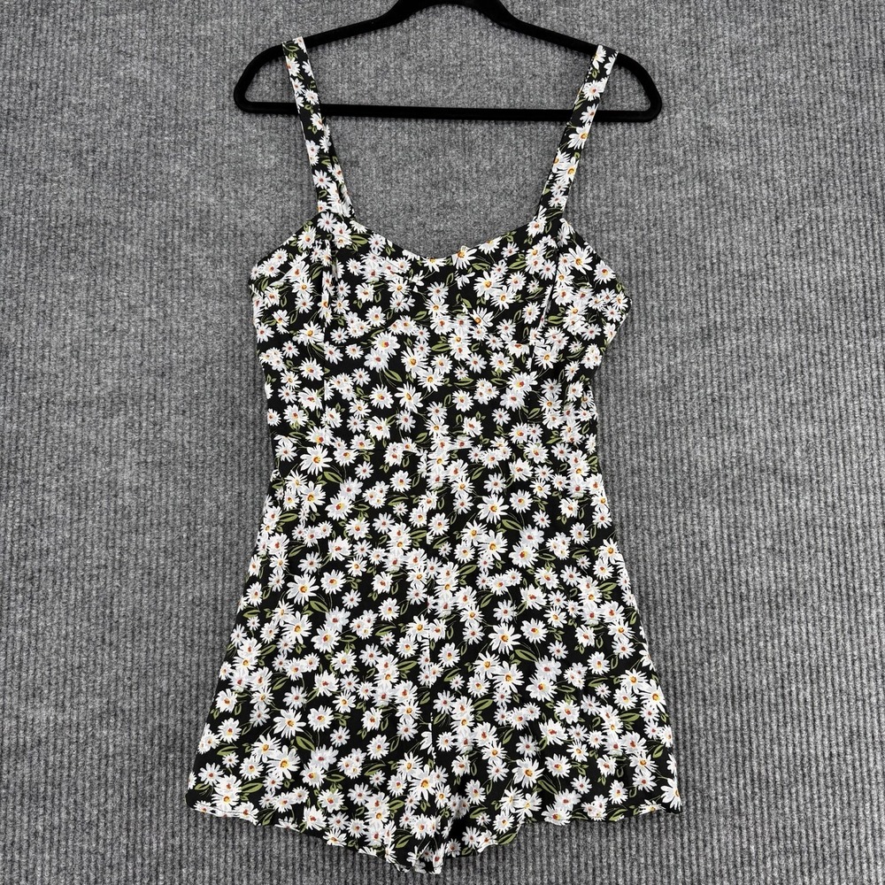 Le Lis Sleeveless Romper Underwire Mini Coquette Nordstrom Womens Medium Daisies